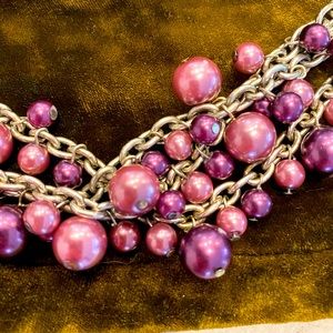Purple lover beaded bracelet